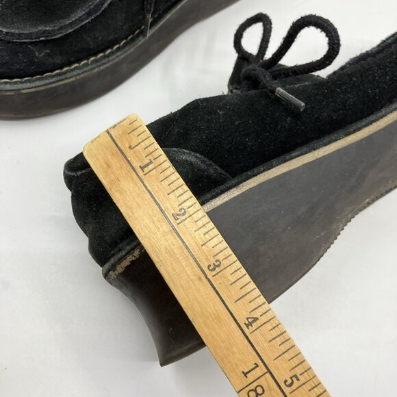 Y2K BC Footwear Black Suede Platform Shoes Womens 7 Whimsigoth Vintage - Picture 10 of 10